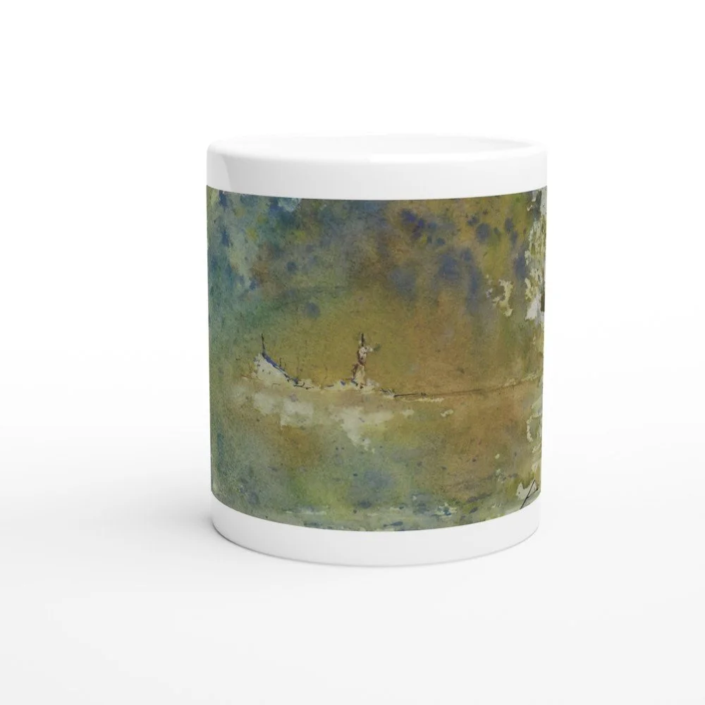 Ac 32 Taza de cerámica blanca de 325 ml