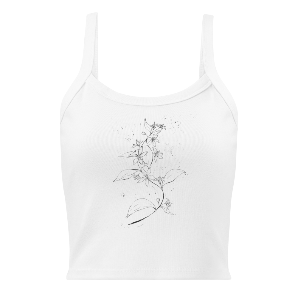 Flor de azahar Camiseta de Tirantes Micro-Rib