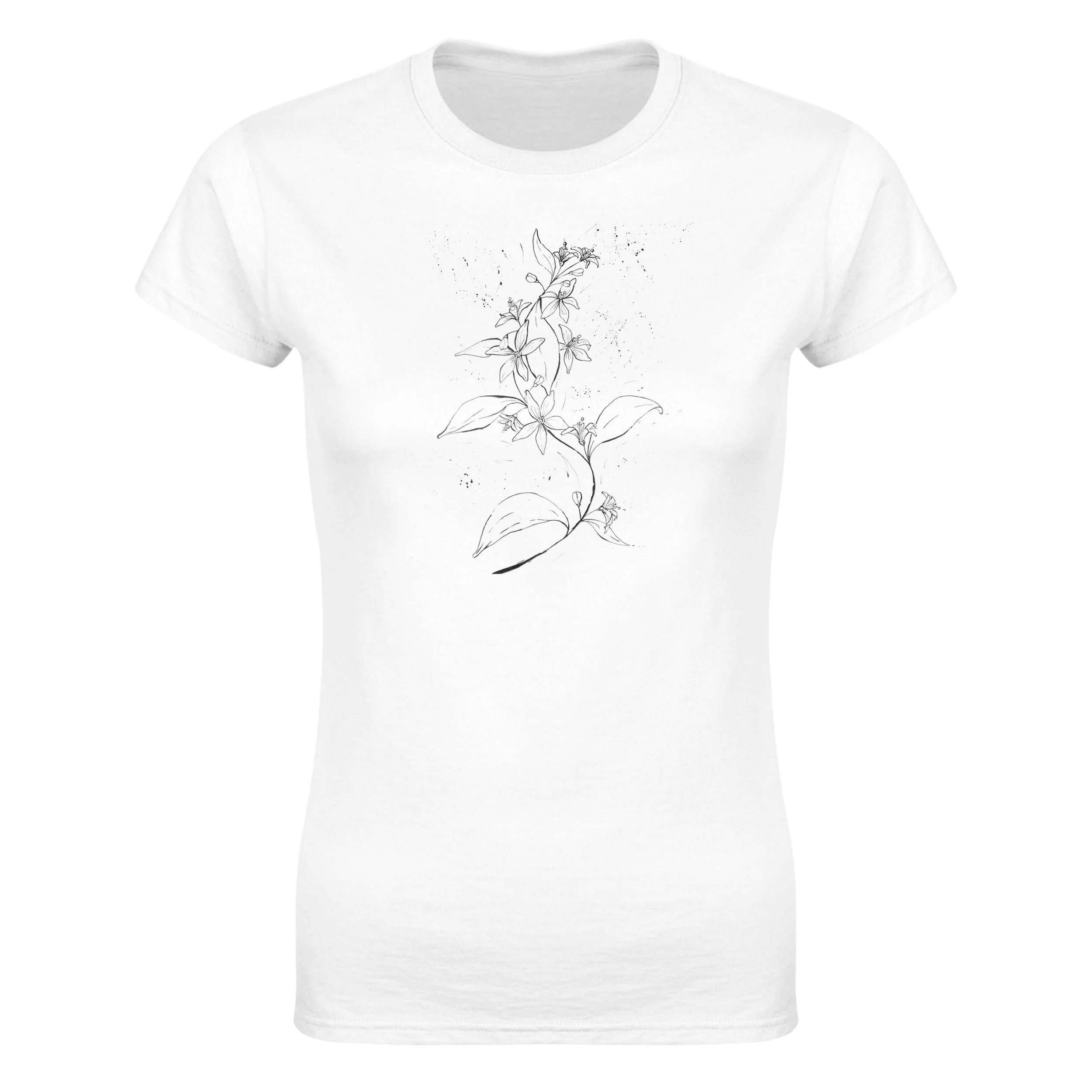 Flor de azahar Camiseta de cuello redondo clásica para mujer | Gildan® 64000L