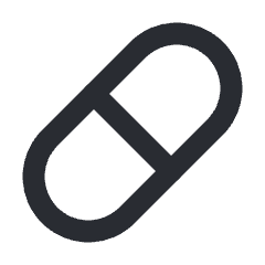 Icon of a pill capsule