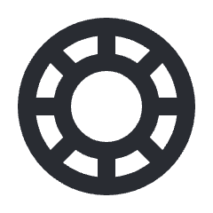 Icon of a poker chip.