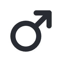 Icon of the male gender symbol