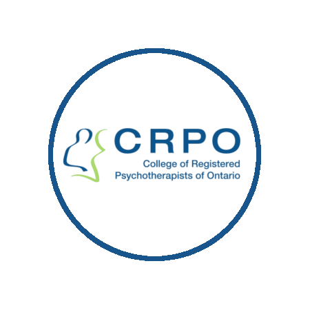 College of Registered Psychotherapists of Ontario logo with the acronym CRPO and the full name underneath in a circular design.