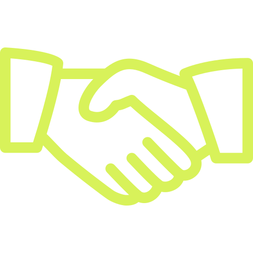 Illustration of two hands shaking.