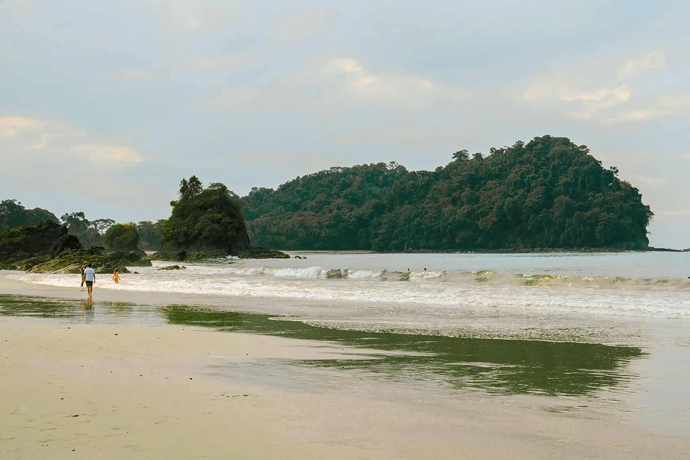 people on beach in Latin America, Costa Rica