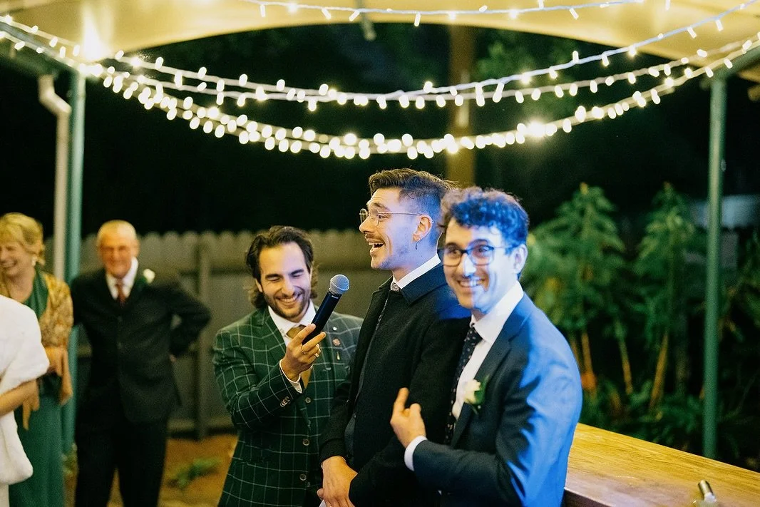 Something I admired so much was just how much love there was from friends and family! I grew up with the Maid of Honour, Alex&rsquo;s sister Gen - so it felt like such a warm homecoming being able to MC the reception as well 🥹 

#wedding #marriage #