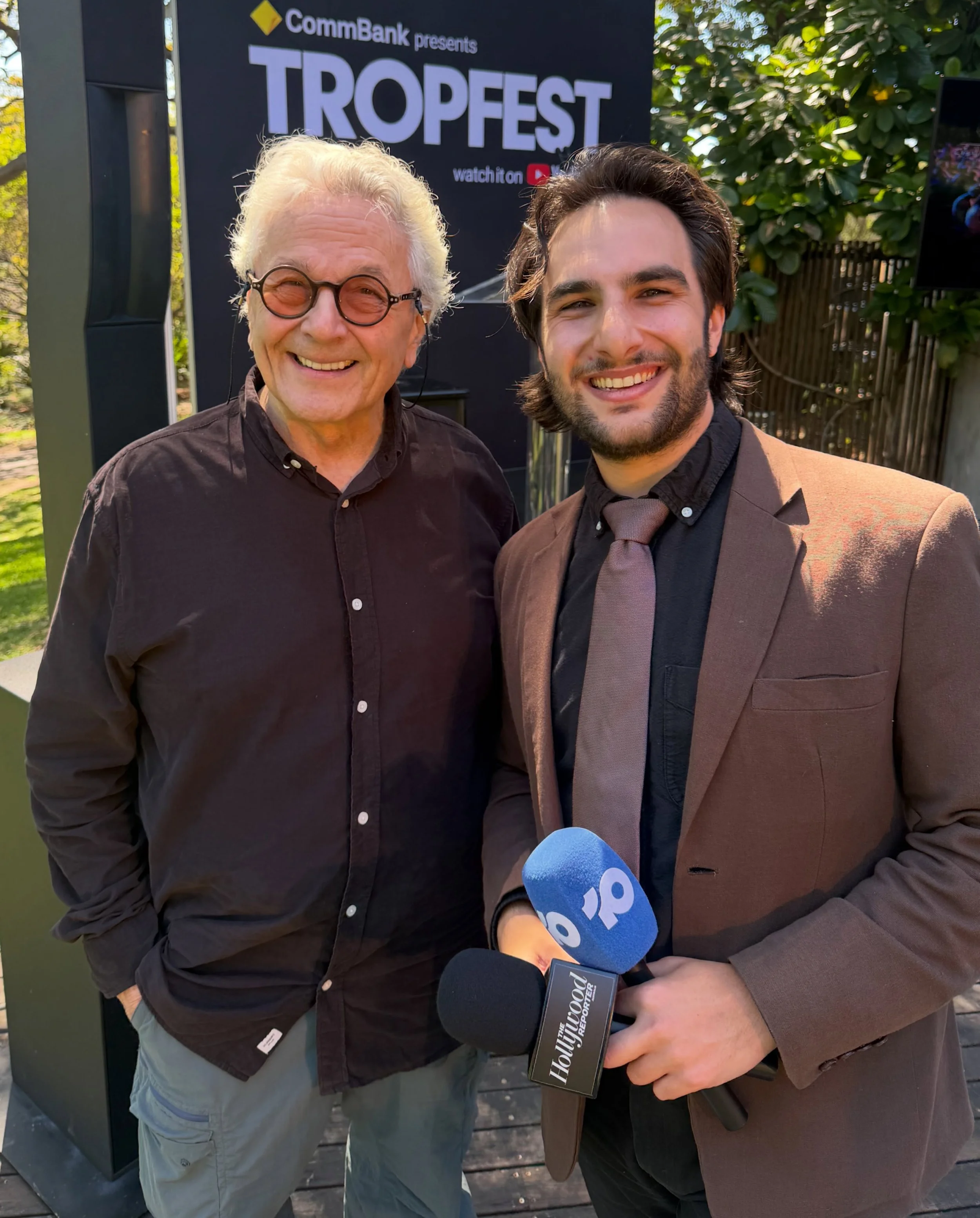 Double mic&rsquo;ing it for the king of Aussie cinema George Miller at this morning&rsquo;s Tropfest 2027 launch! Love to see this festival flourish 🎤🎤🎬 

@tropfest #tropfest #filmmaking #georgemiller #madmax #sydney