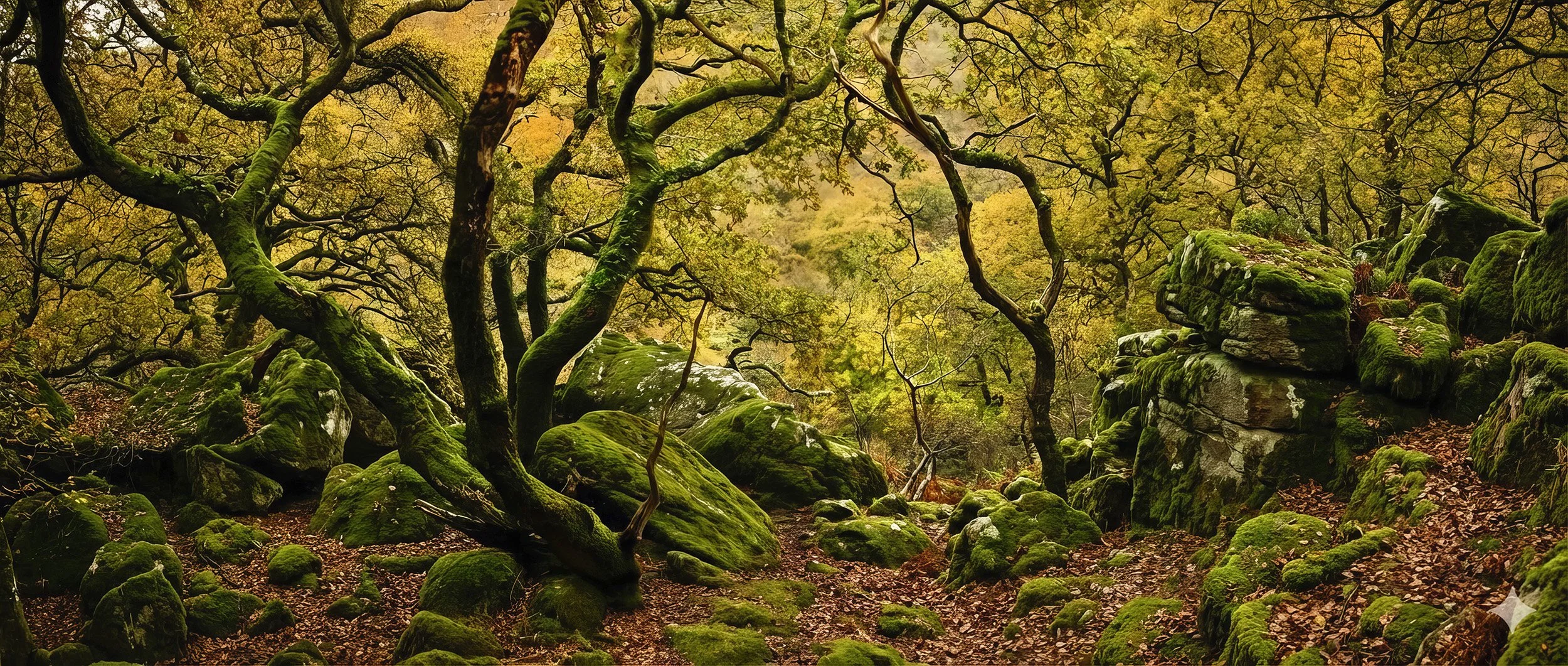Mossy Woodland Wall Art Print