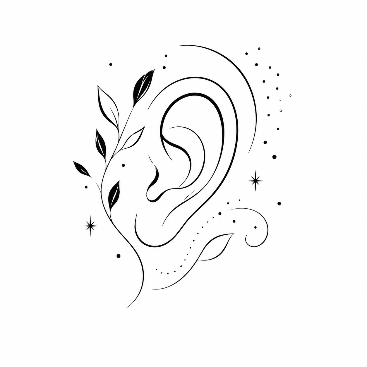 Une oreille avec des bruits génants