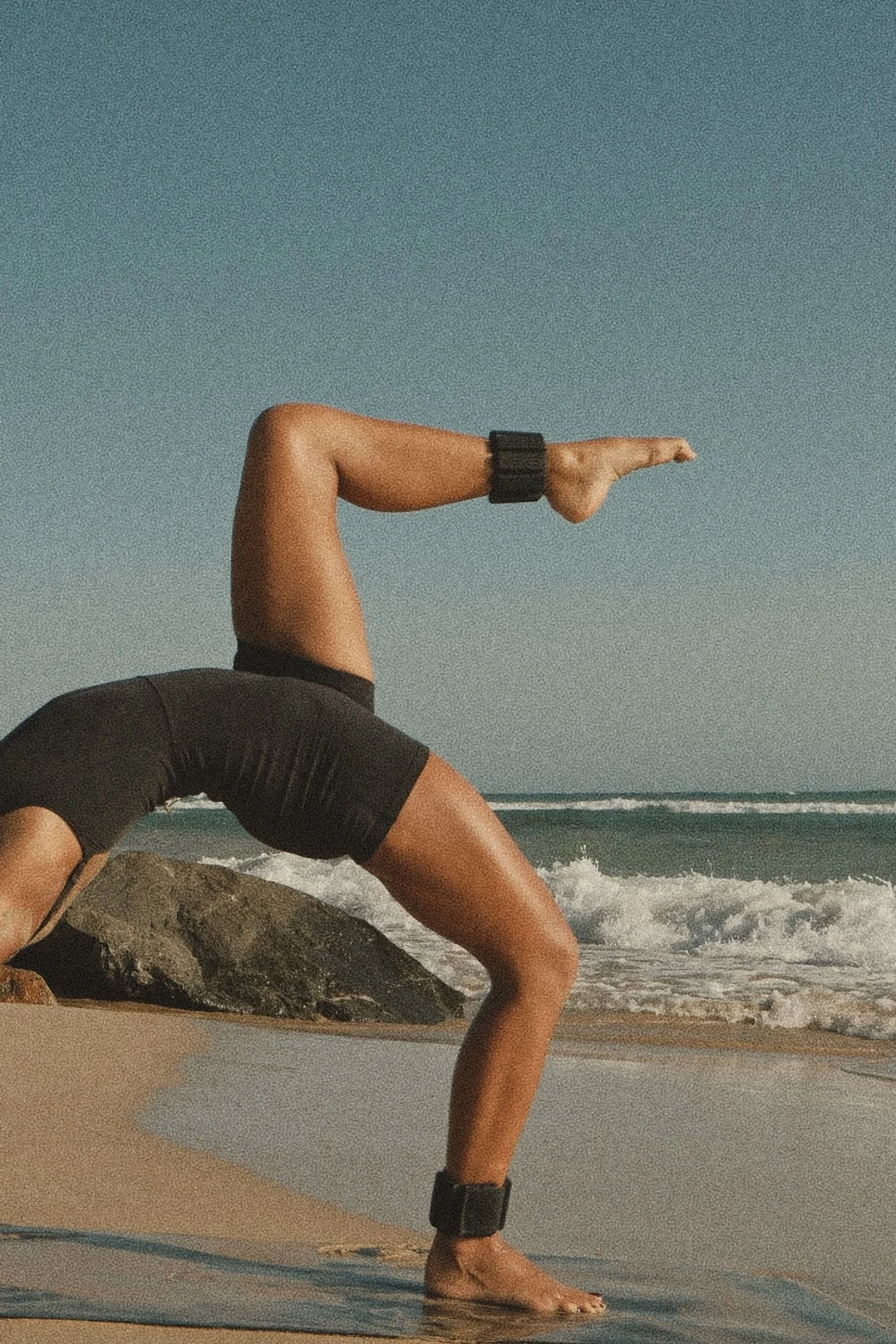 Morning Pilates class as part of the Sorelle surf and wellness retreat in Sri Lanka.