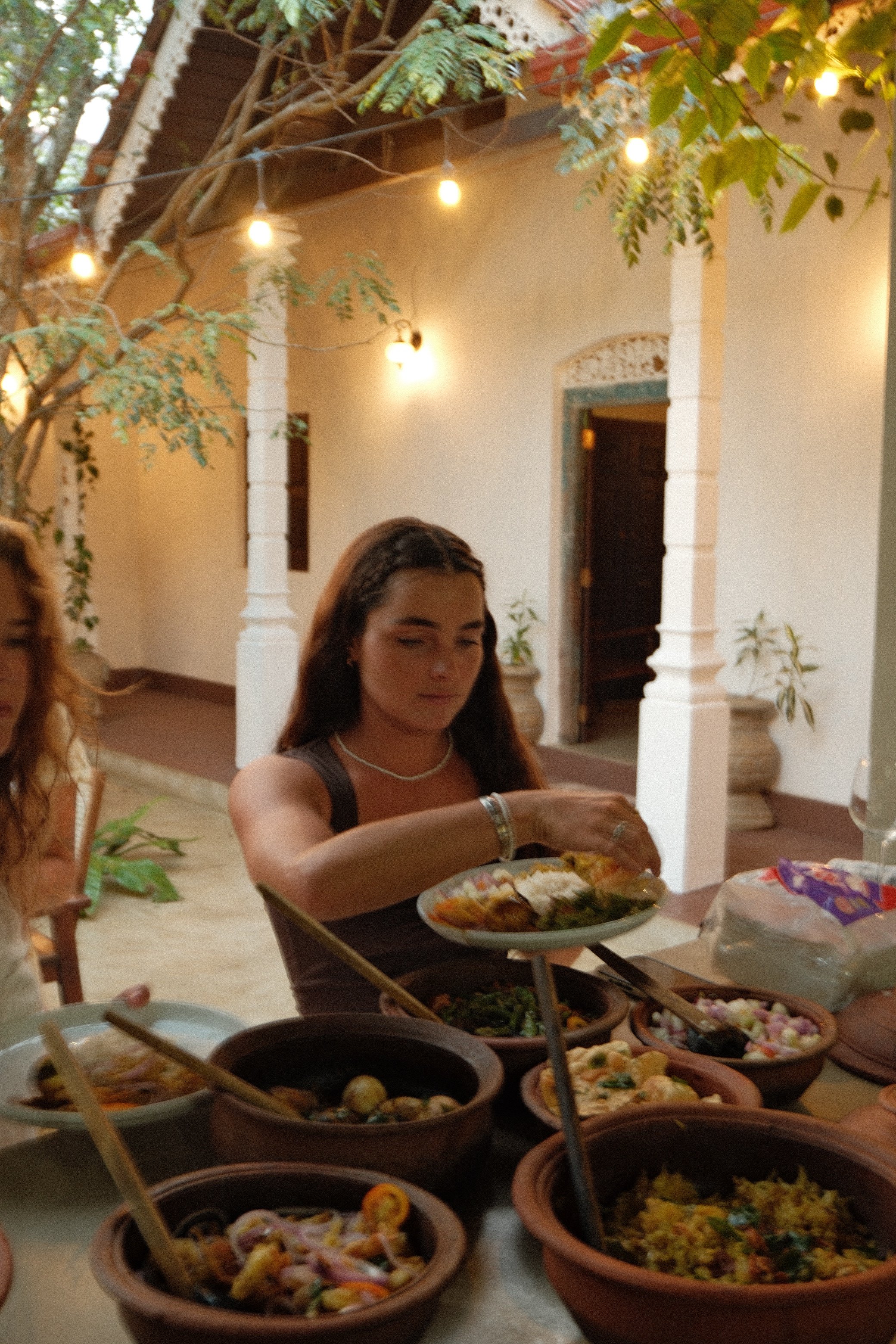 Authentic Sri Lankan cuisine served.