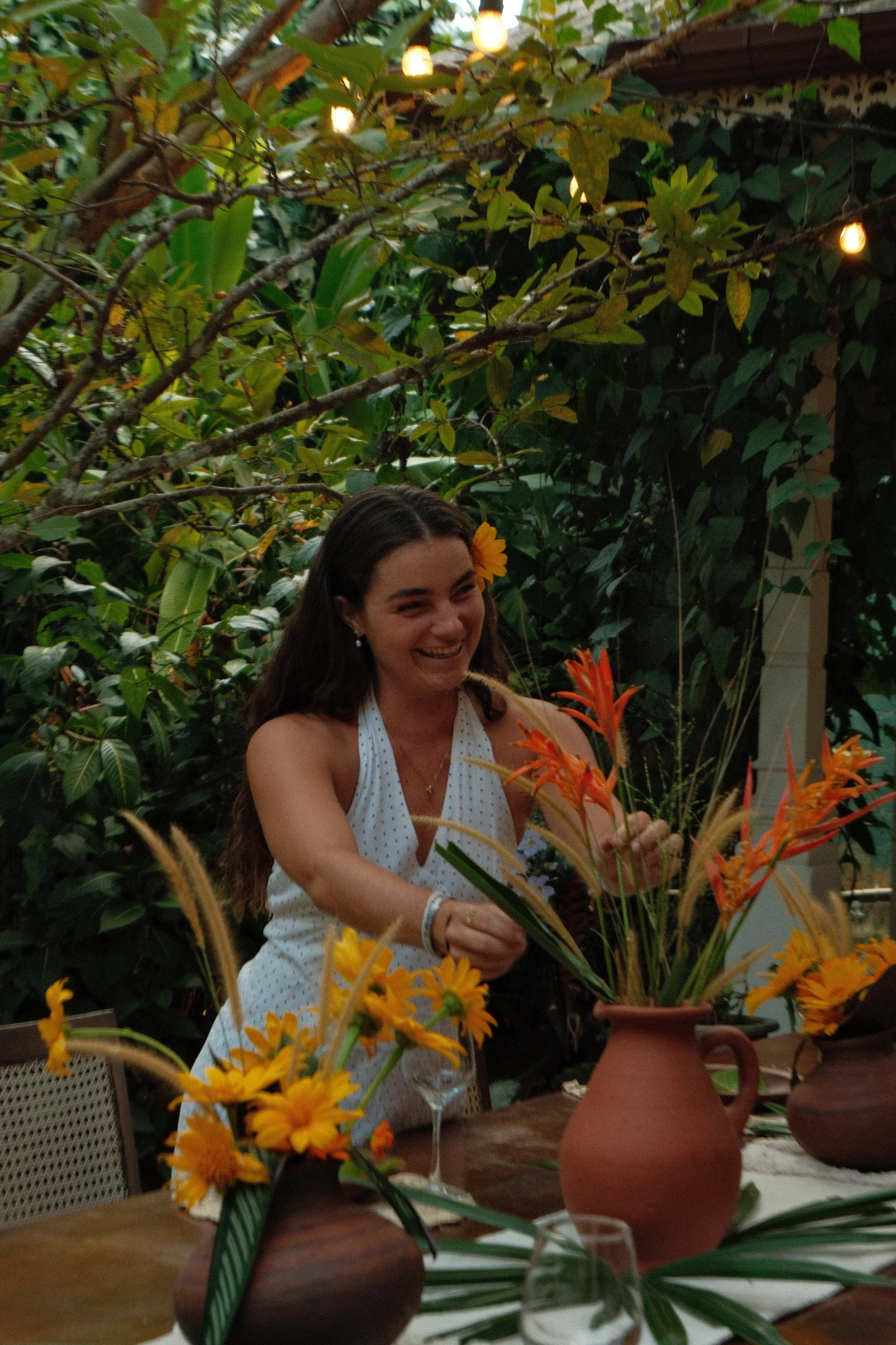 Social moments and connection between guests at the villa.