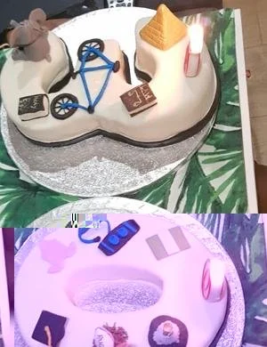 Golden Number Cake