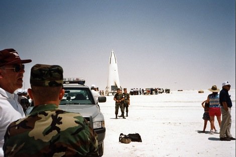 Richard Clar at test launch of the DC-XA
White Sands Missile Range, New Mexico
1996