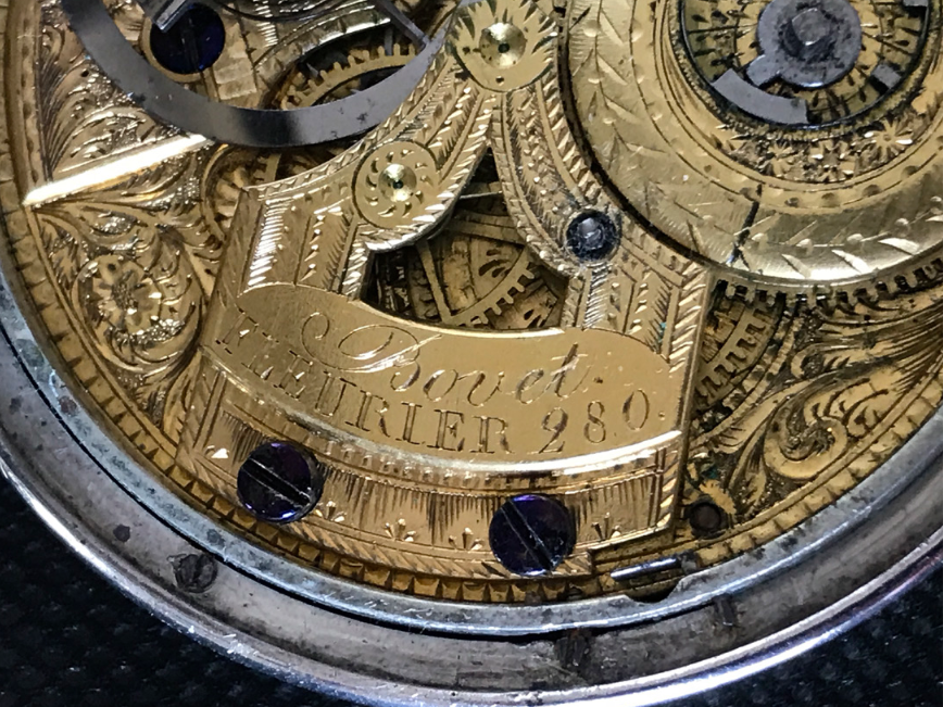 4. Closeup of engraved "Bovet Fleurier 280" on movement – photo: Richard Clar
