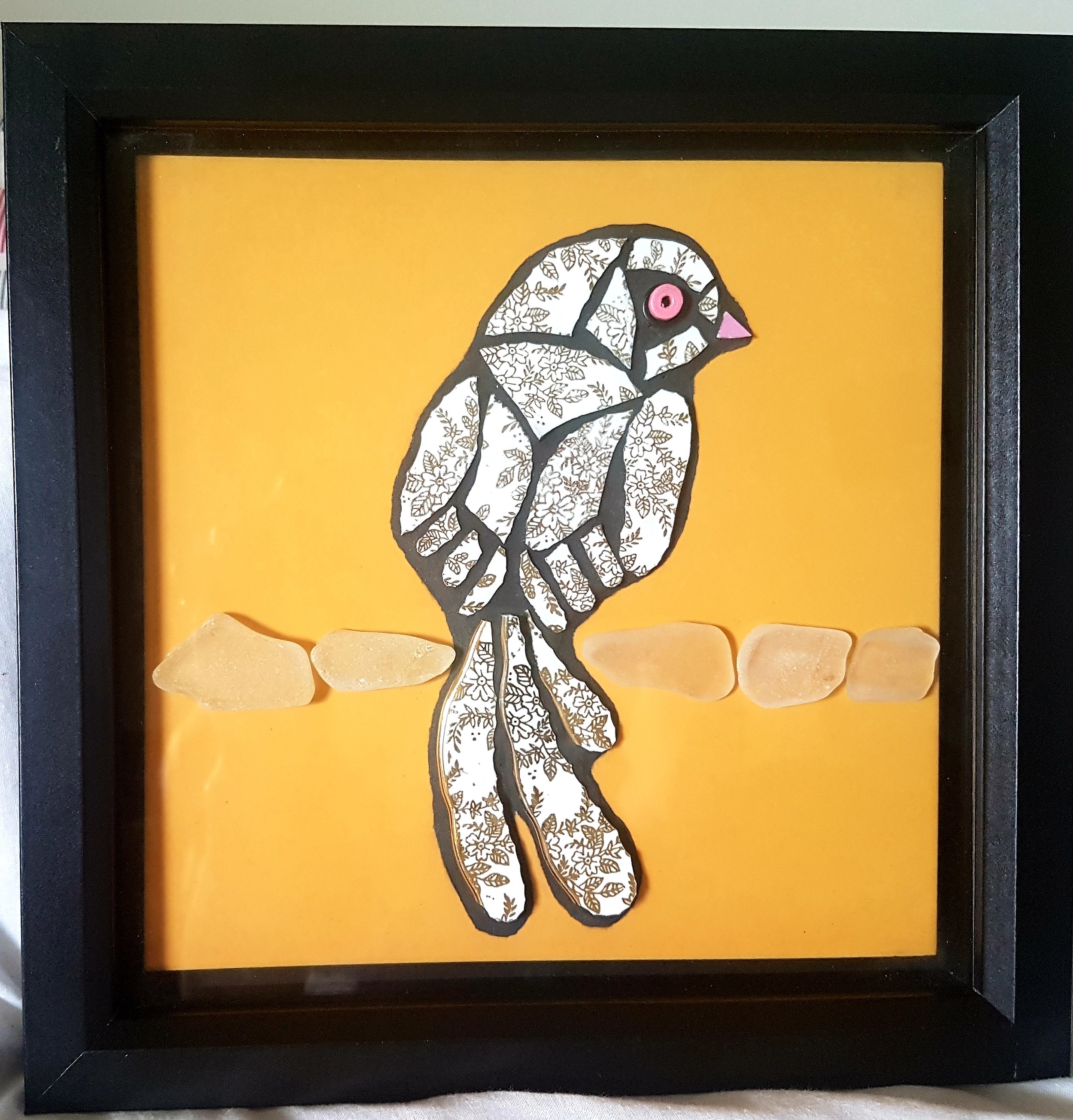 Bird with Sea Glass, 2022