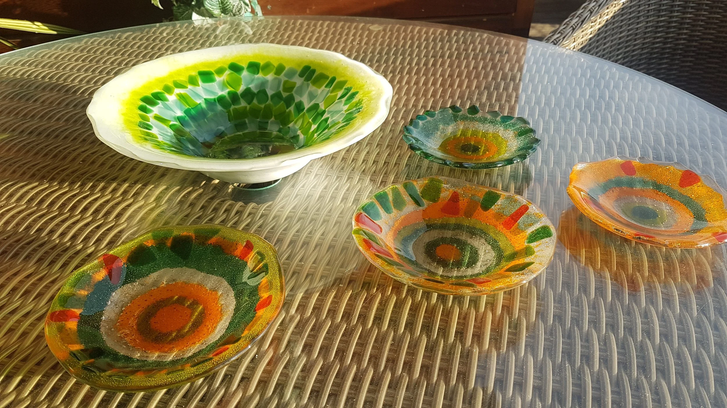 Fused Glass Bowls, 2022