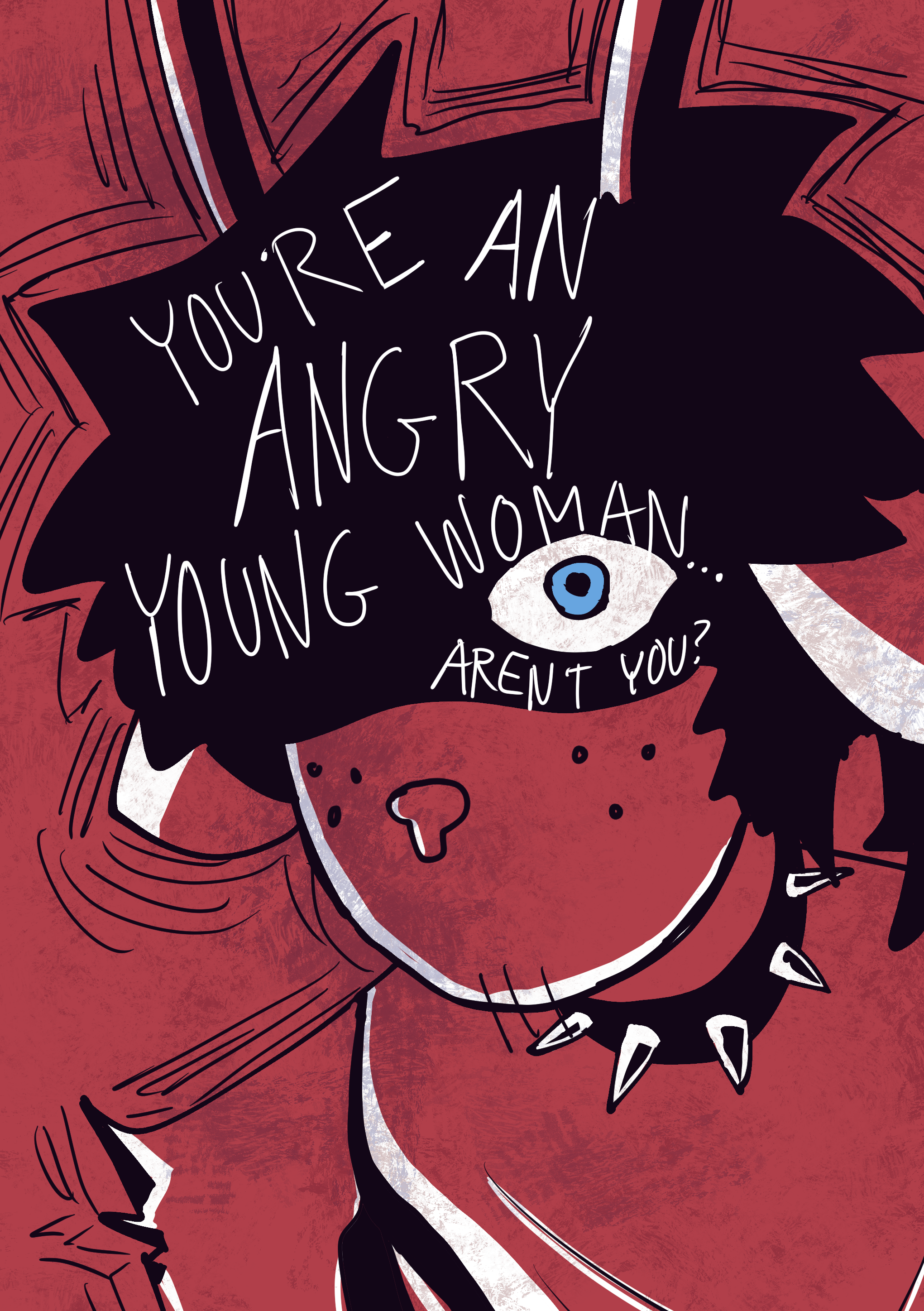 Angry Girl (Deltarune Fanart)