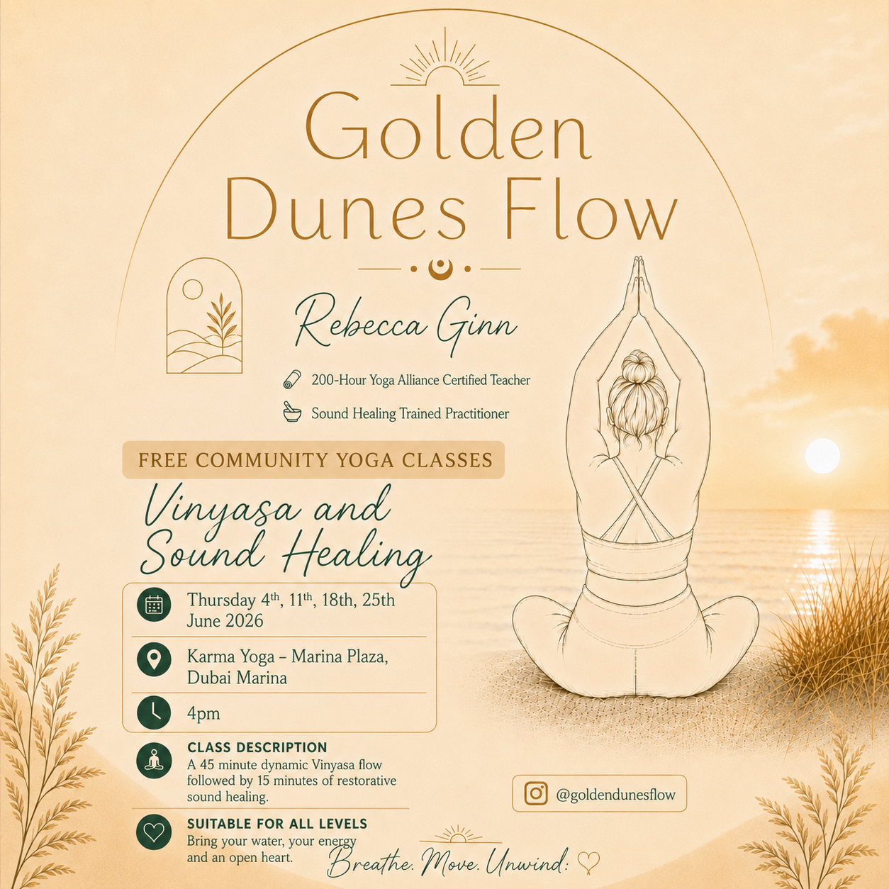 Free Community Yoga Classes – Vinyasa & Sound Healing