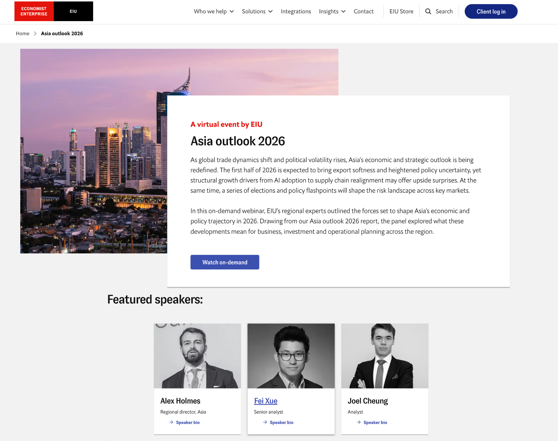 Asia Outlook 2026