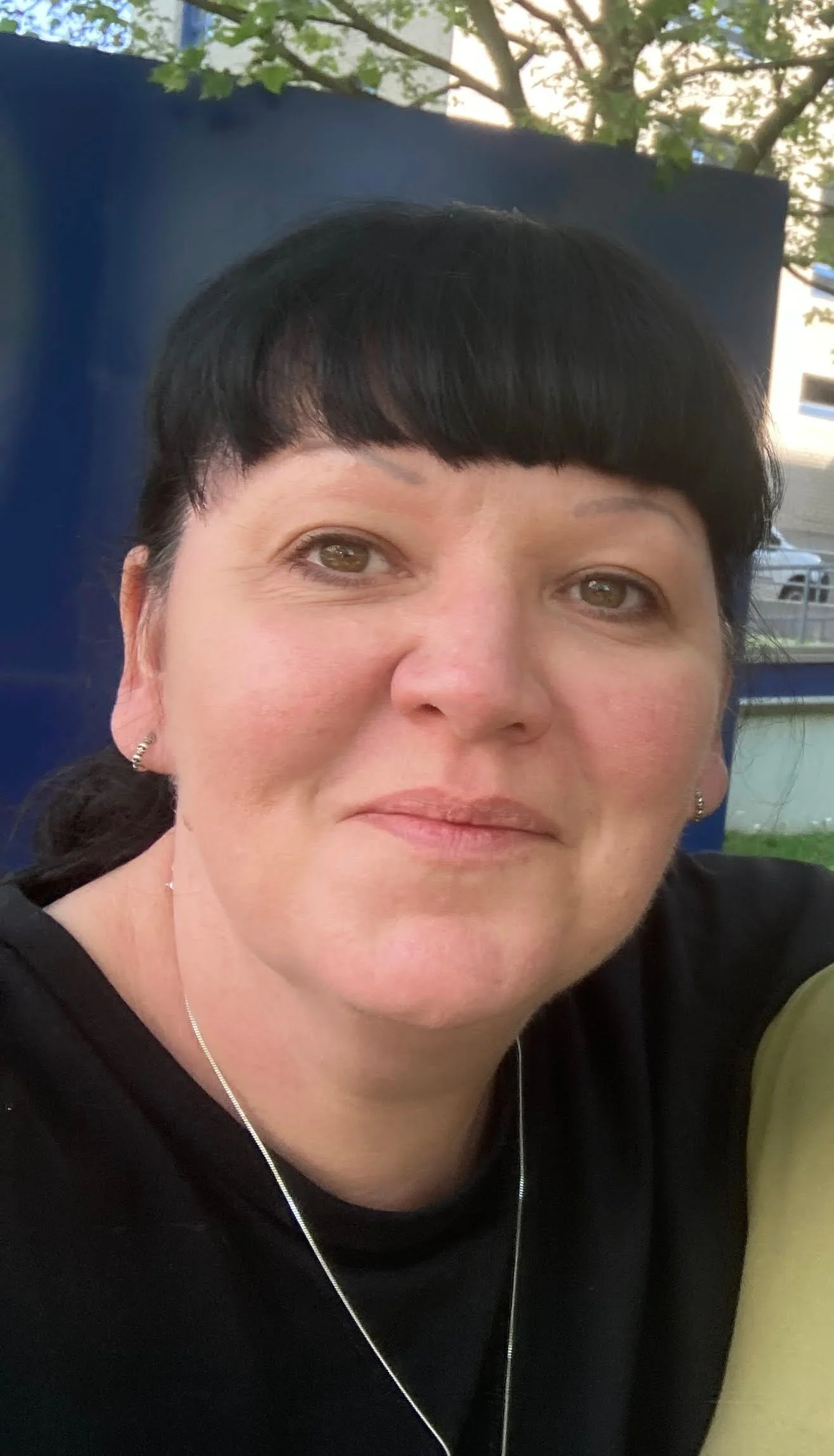 Close-up of Sally Newman, fundraising professional