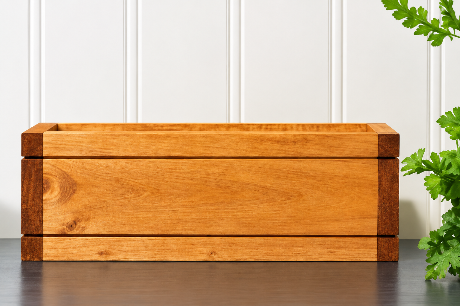 Herb Garden wooden planter