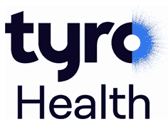 Tyro Health logo in black and blue text
