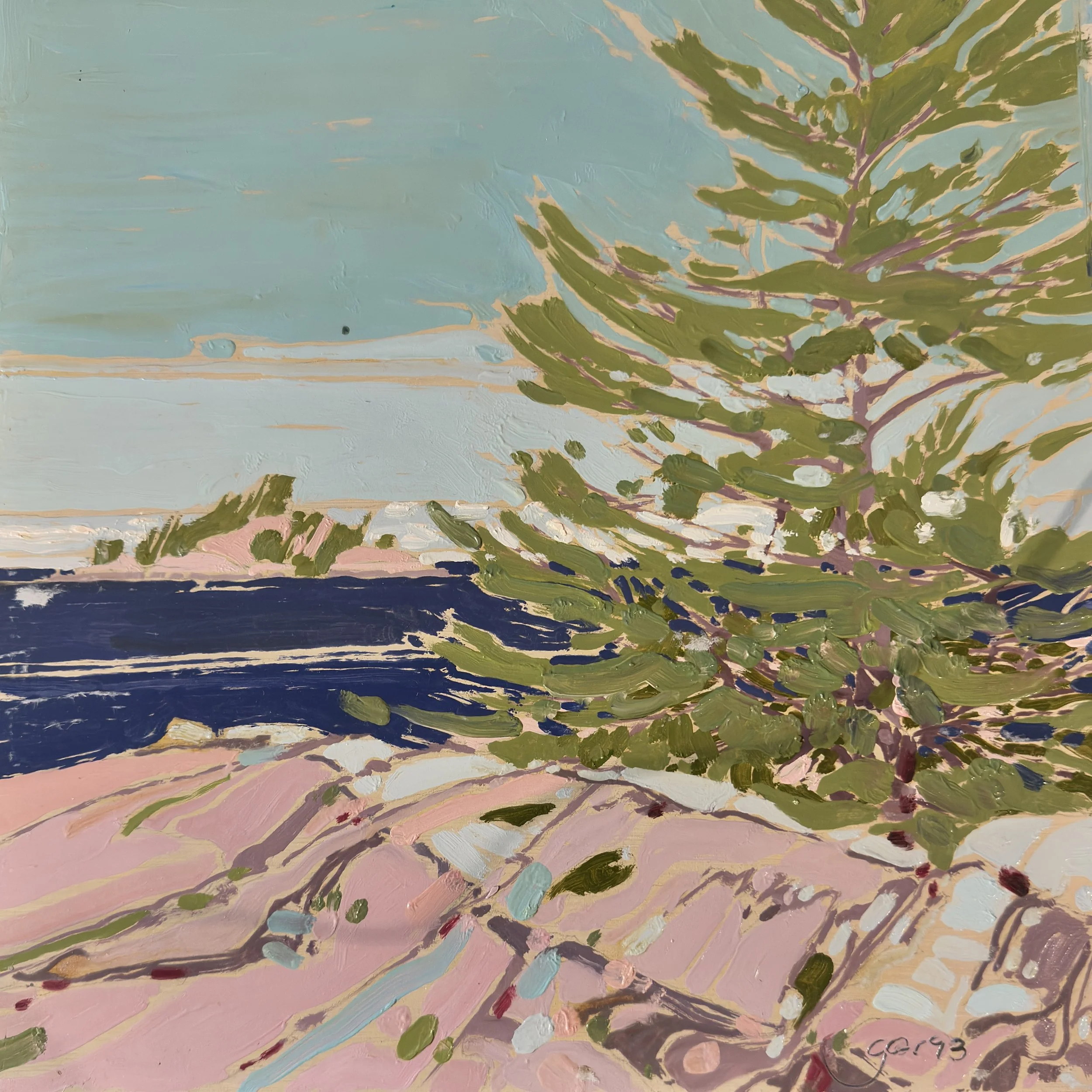 SOLD - untitled- 11.75 x 11.75 - oil on panel - 1993