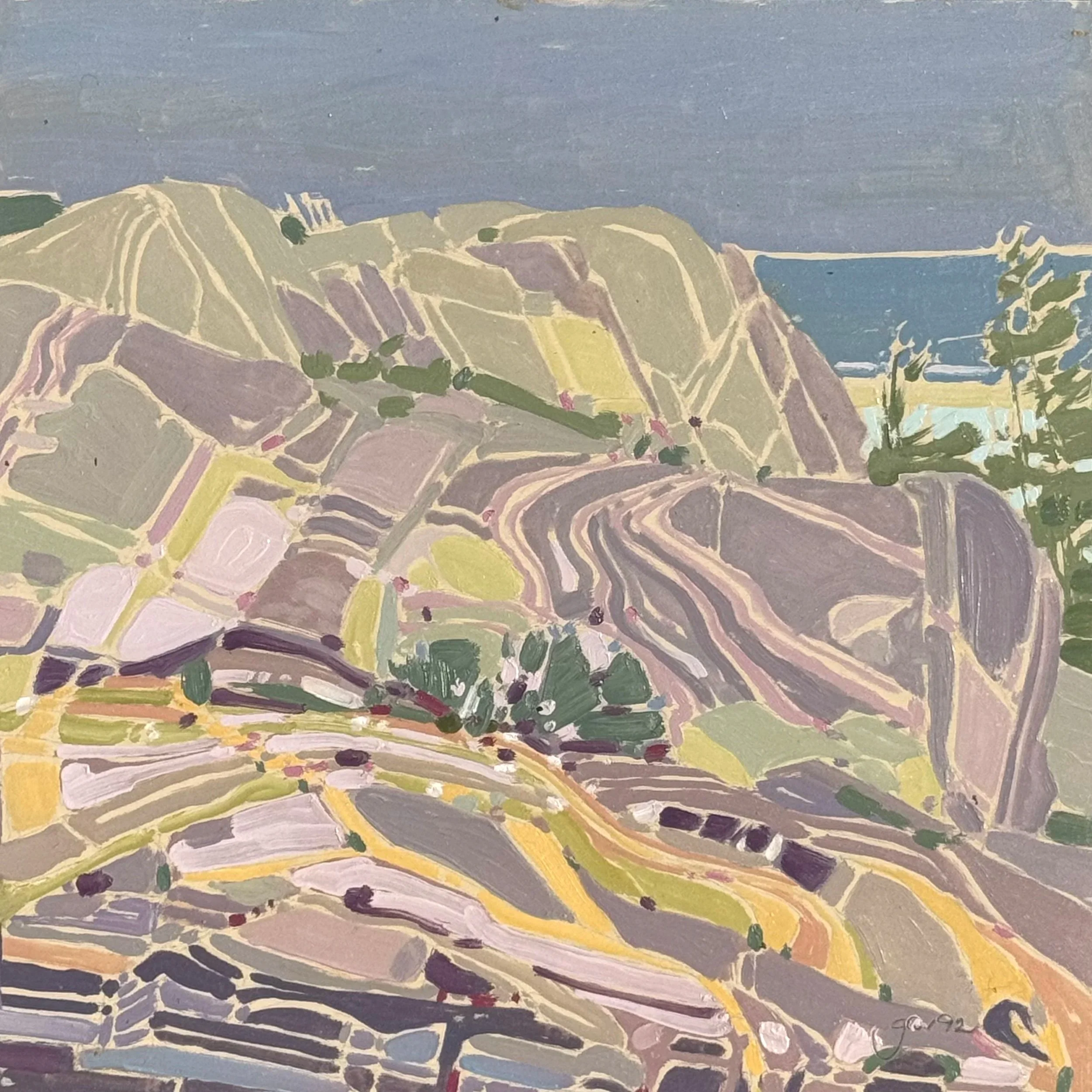 Untitled - 11.75 x 11.75 - Oil on panel - 1992