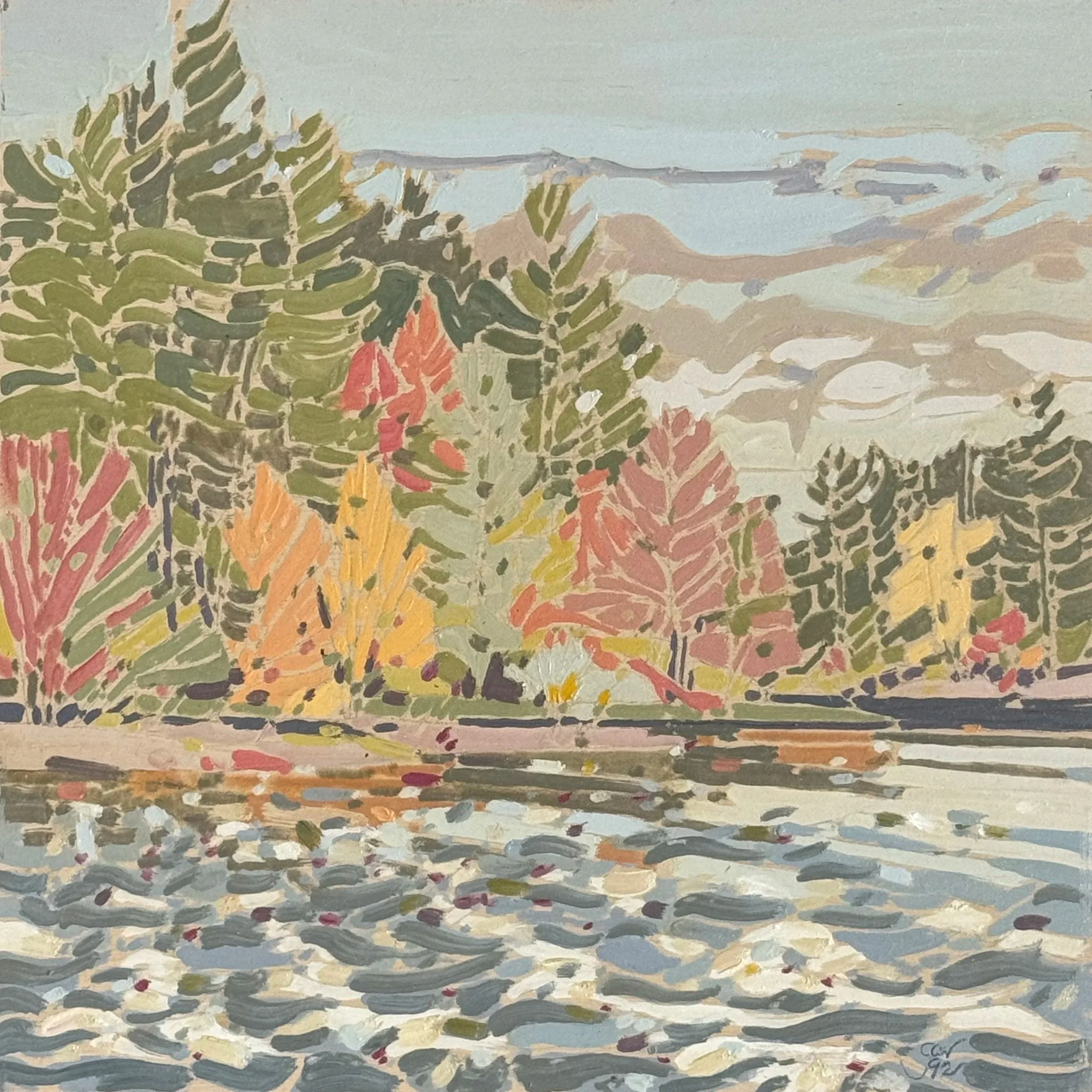 Untitled - 11.75 x 11.75 - Oil on panel - 1992