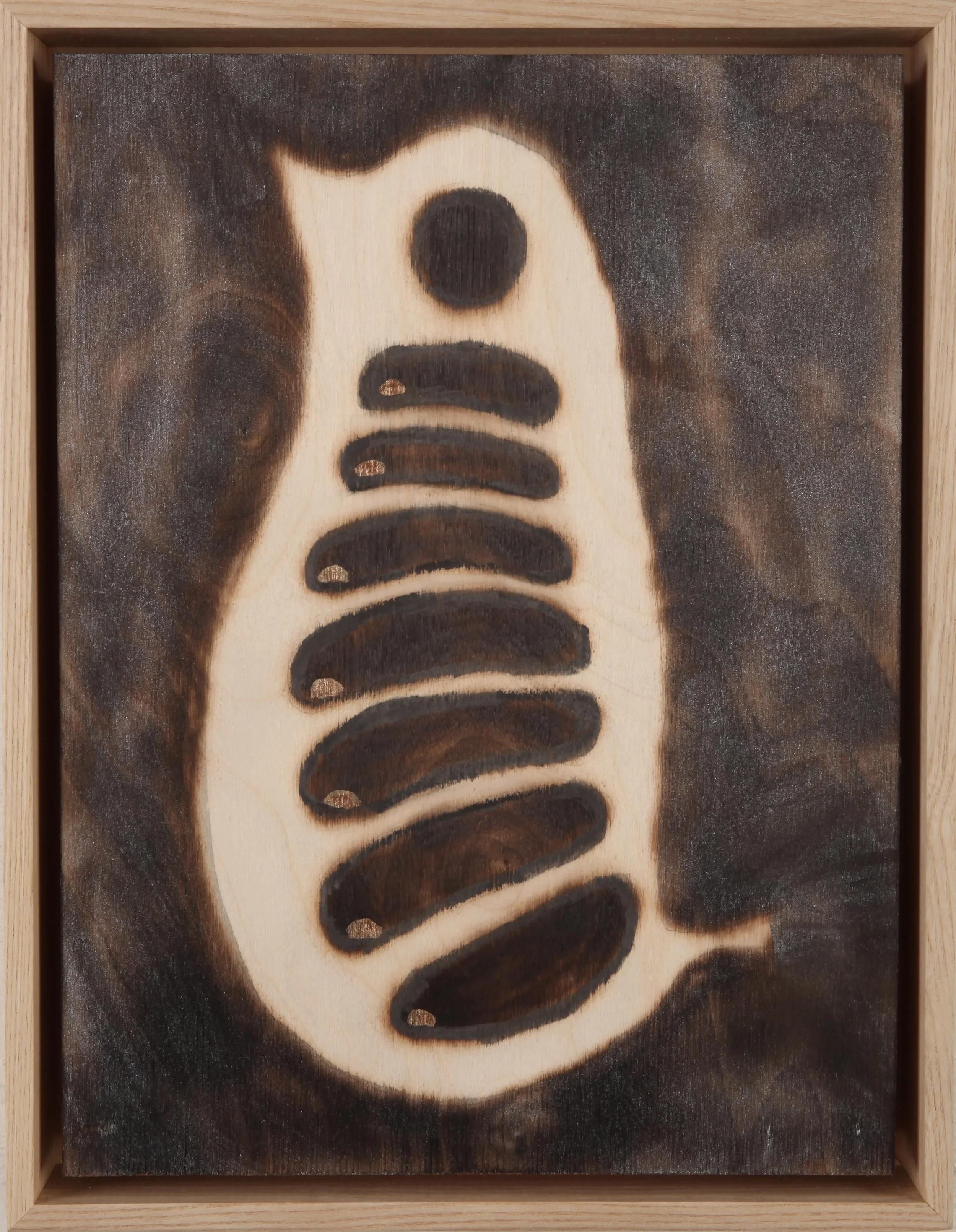 Song Beans
Fire, metallic pigment, graphite
12 x 9”- framed 
