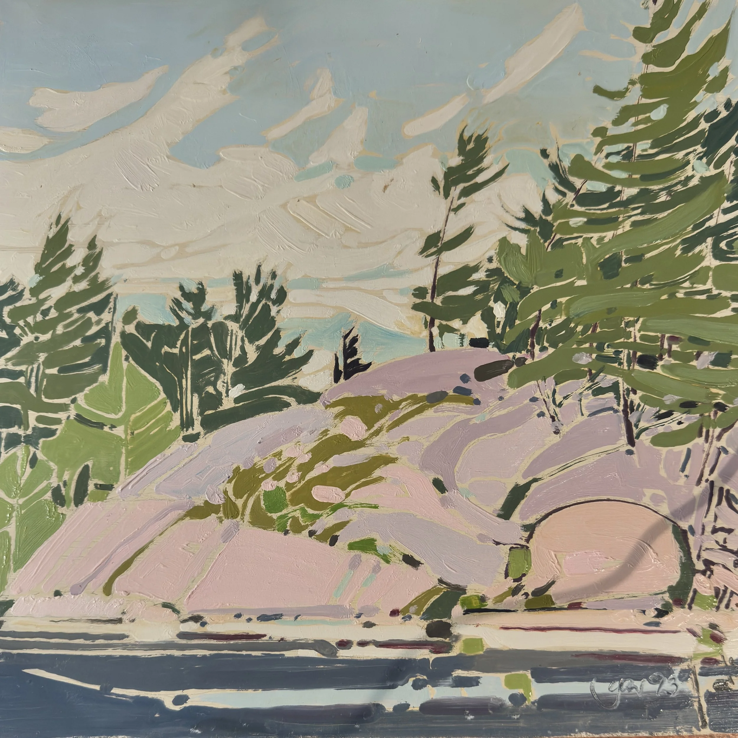 SOLD - untitled- 11.75 x 11.75 - oil on panel - 1993
