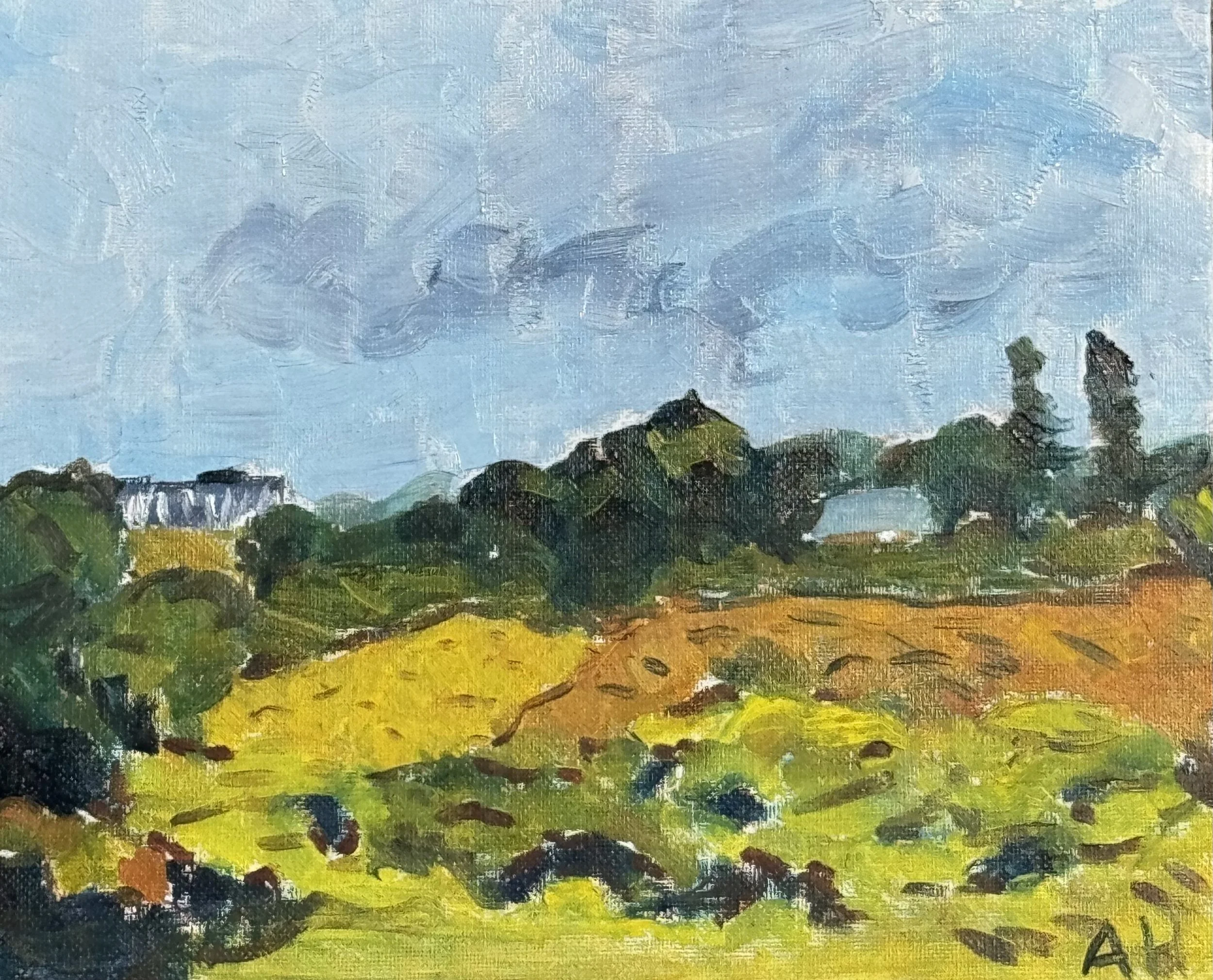 Mayor Park, Ottawa, en plain air
8 x 10 Oil on Canvas board 
