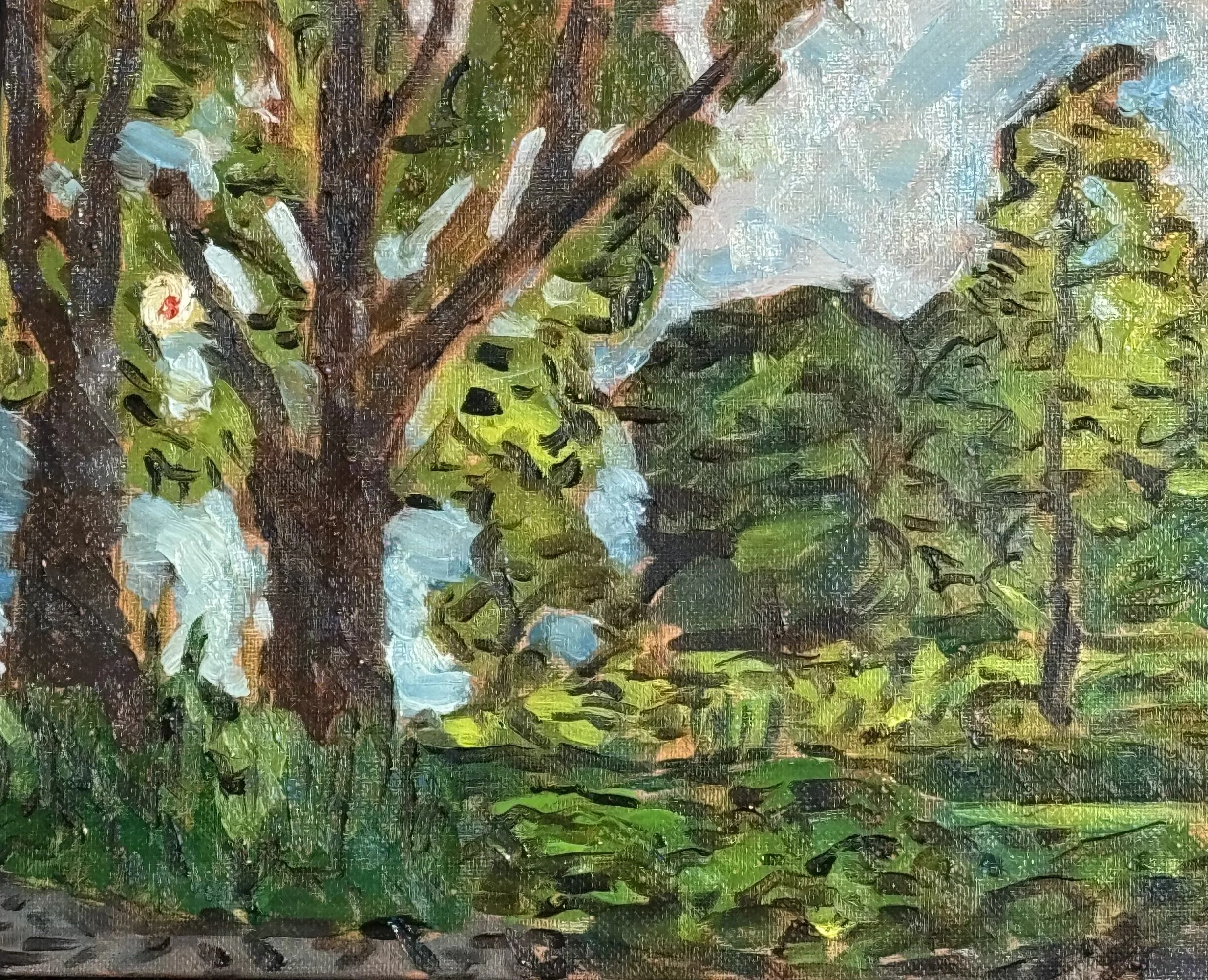 Place d'Oceans, Ottawa, en plain air 
8 x 10 oil on canvas board 