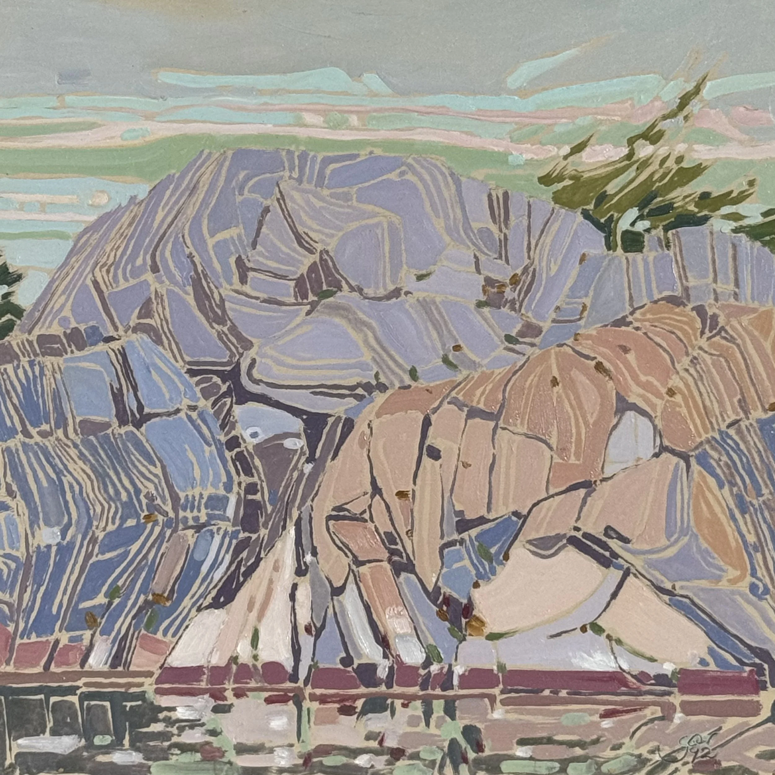 Untitled - 11.75 x 11.75 - oil on panel - 1992 