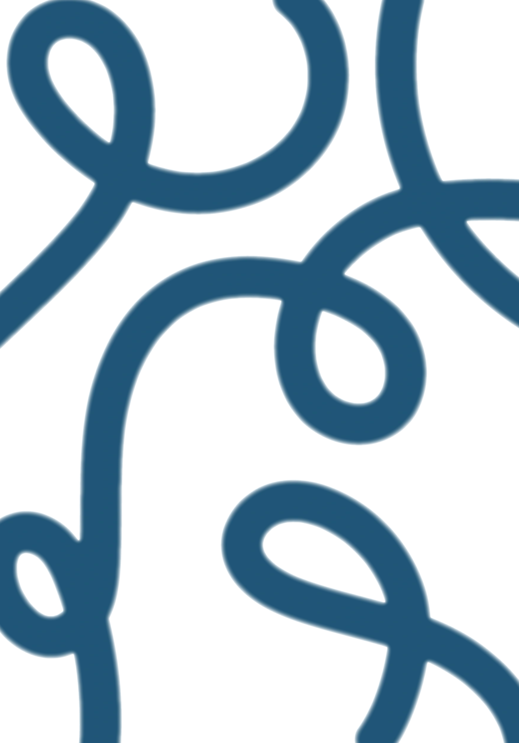 Close-up of a decorative metal design with interconnected curves and loops in dark blue color.