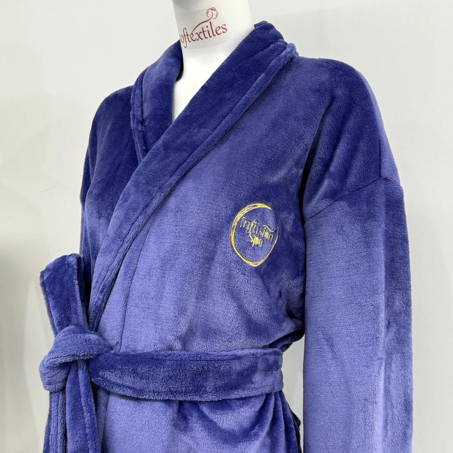 Indigo Velour Bath Robe