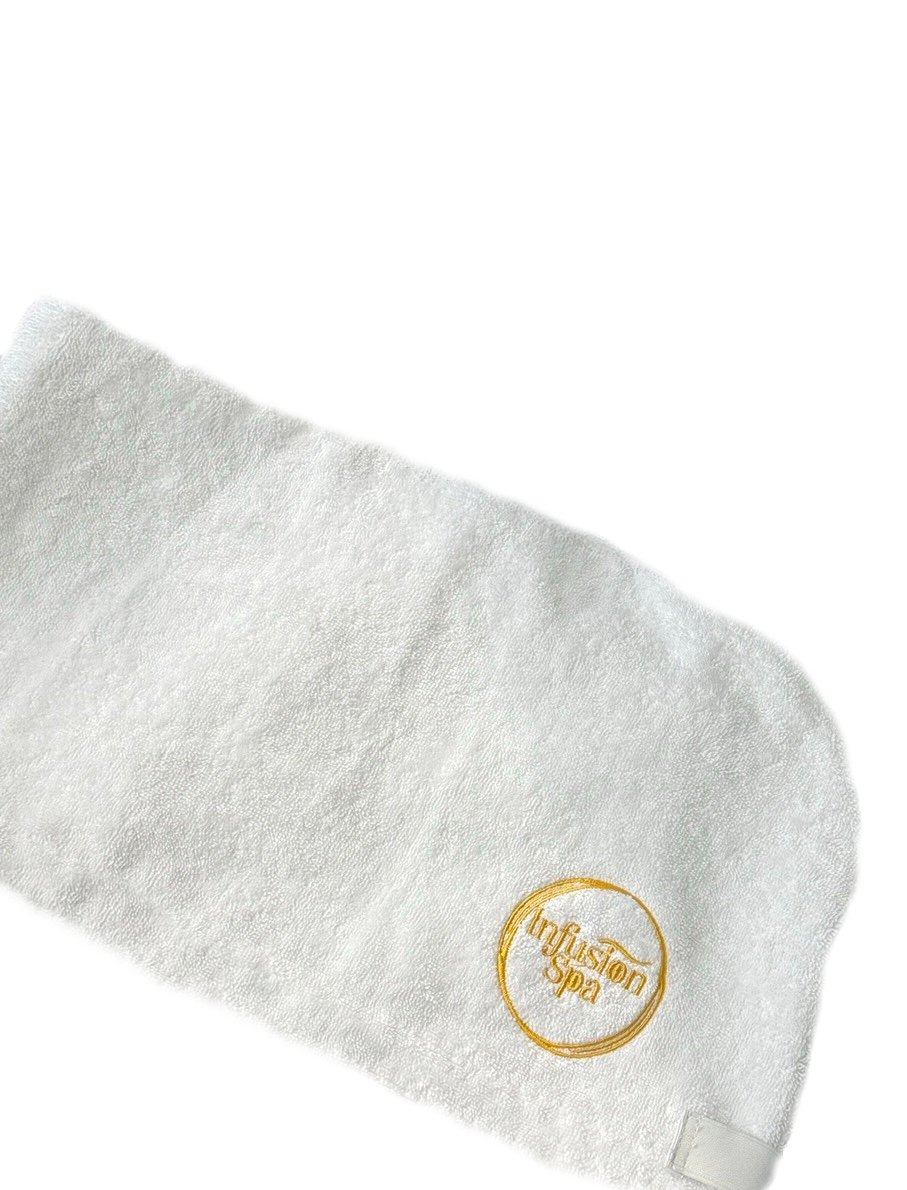 White Luxury Head Wrap Towel