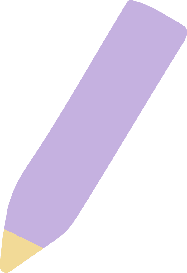 Stift illustriert lila und gelb