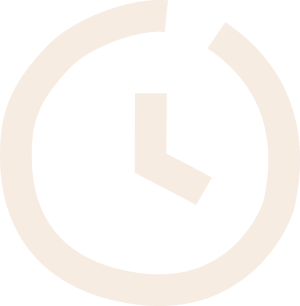 Uhr illustriert in weiss