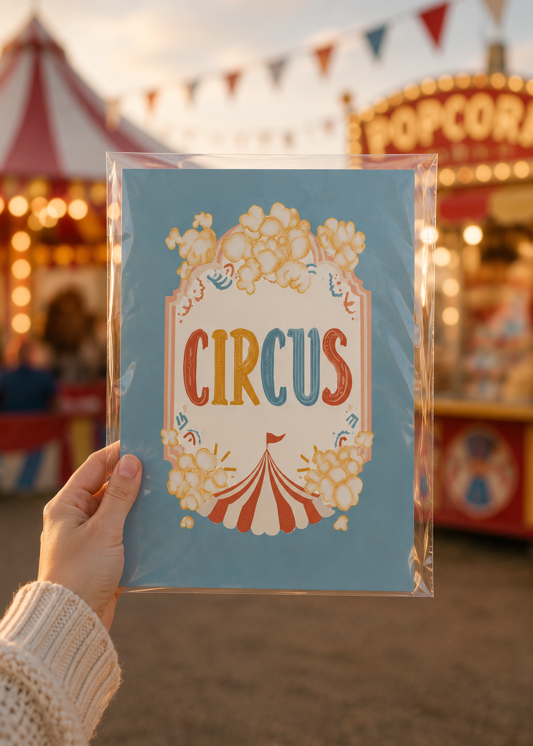 Vintage circus sign wall print