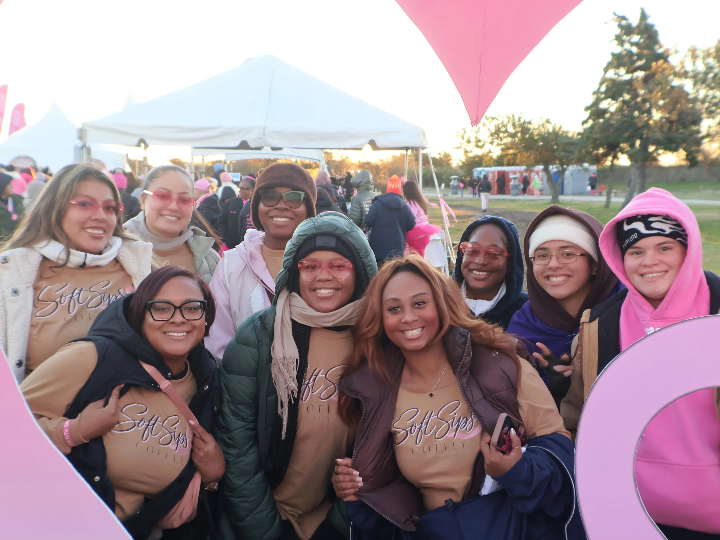 Today, we walked for a cure alongside some of our staff and sweet customers, and our hearts couldn&rsquo;t be fuller. Sharing this experience as a team reminded us how special the community growing around Soft Sips truly is.

We&rsquo;re proud to hav
