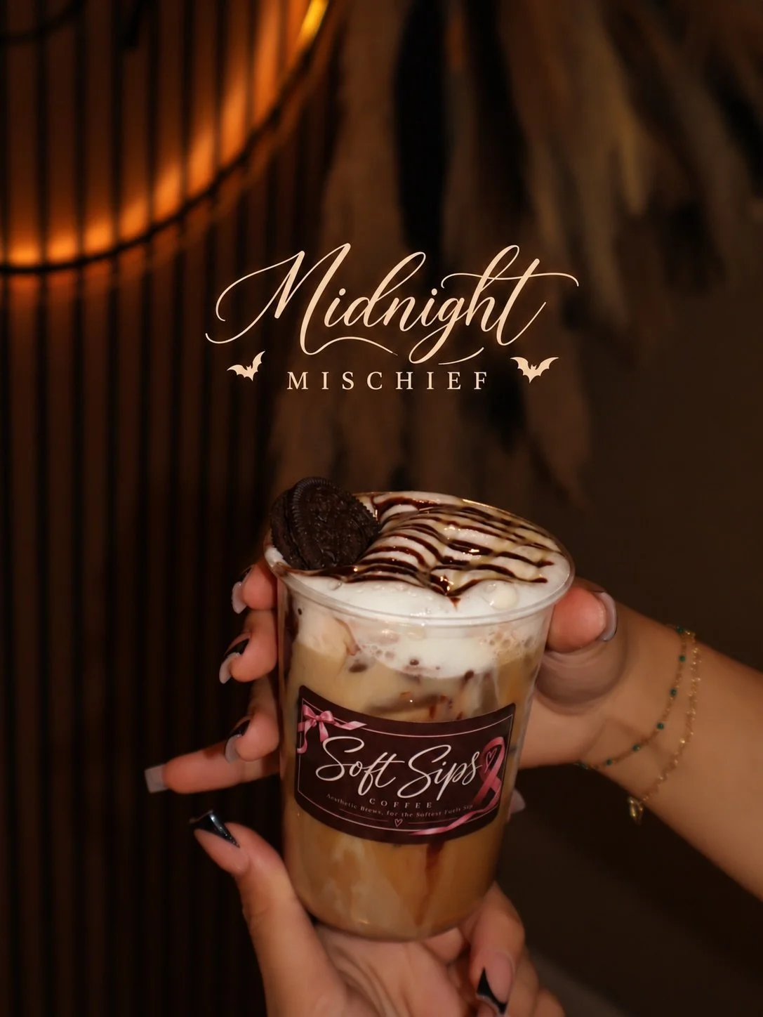 Something wickedly sweet is brewing&hellip; 👻🤎 

Our Halloween weekend drinks arrive tomorrow, Wednesday, 10/28!

🖤 Midnight Mischief &mdash; Oreo &amp; Vanilla
🍫 Biscoff After Dark &mdash; Biscoff &amp; Mocha
💜 Purple Poison &mdash; Blackberry&