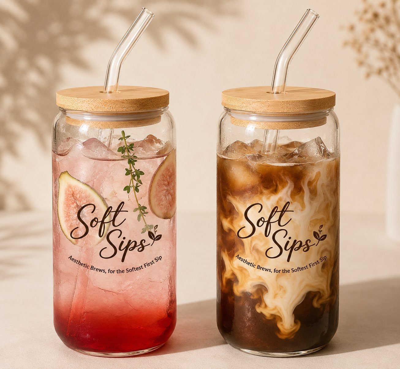 Bamboo Mason Jar 20oz