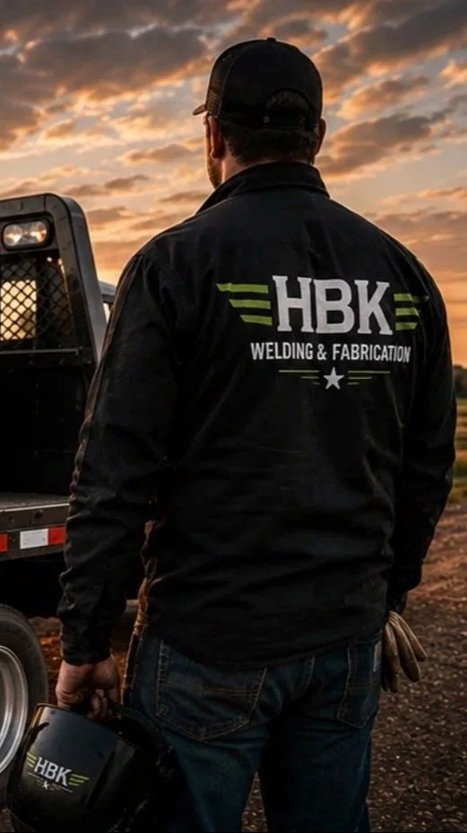 Landon "Chop" Davisson lead welder at HBK Welding & Fabrication in Stafford, Kansas.