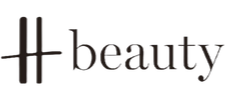 Logo of H beauty with a plus sign and the word 'beauty'