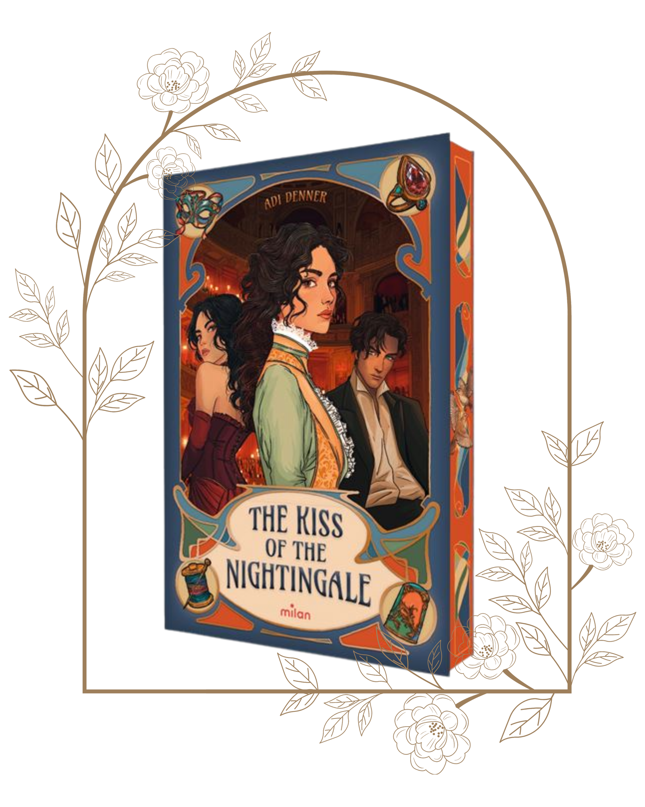 Cover of the French edition of The Kiss of the Nightingale by Adi Denner