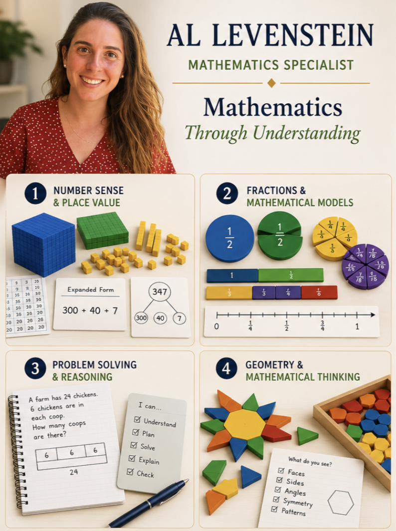Al Levenstein, mathematics specialist providing personalized mathematics intervention, enrichment, and learning support.