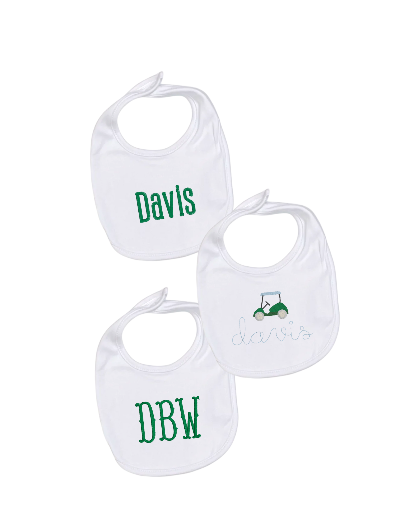 Straight Edge Bib Pack of 3