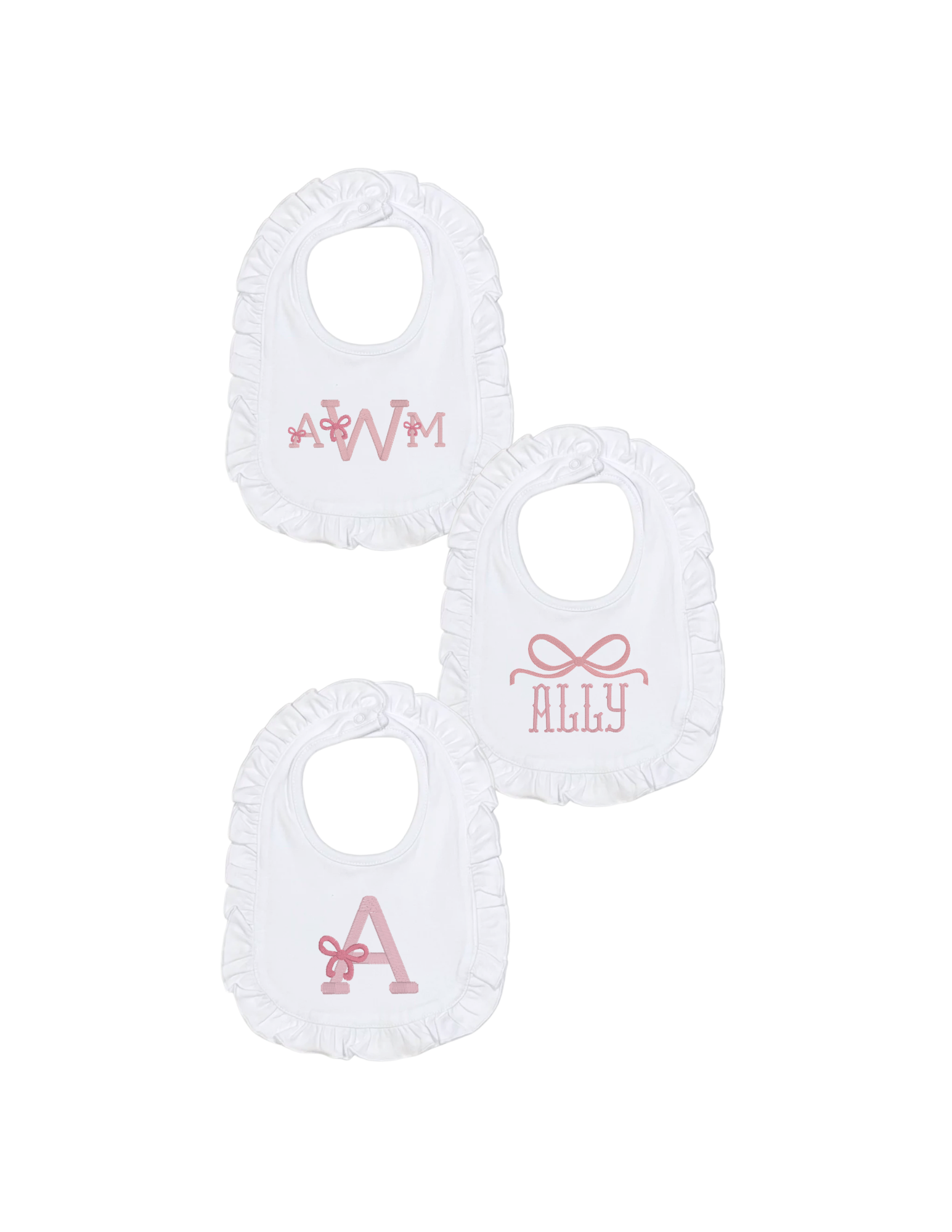Ruffle Edge Bib Pack of 3